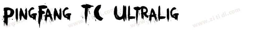 PingFang TC Ultralig字体转换